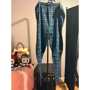 Hanes Mens Flannel Lounge Pants with Pockets, Sz 3XL